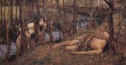 John William Waterhouse A Naiad oil painting artist